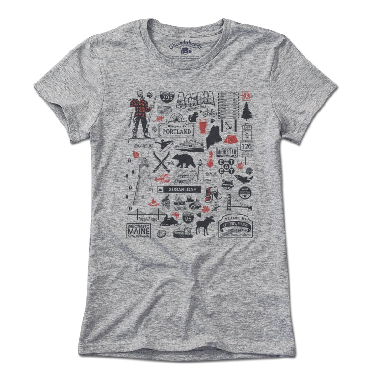 Maine Tourist Attraction T-Shirt - Chowdaheadz