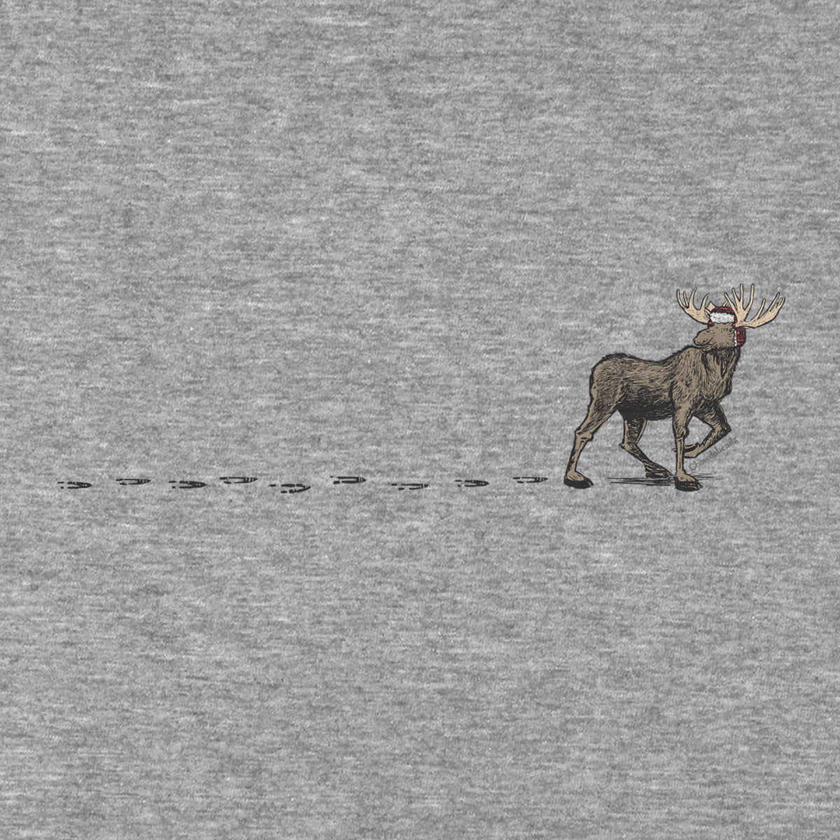 Winter Moose Tracks T-Shirt - Chowdaheadz