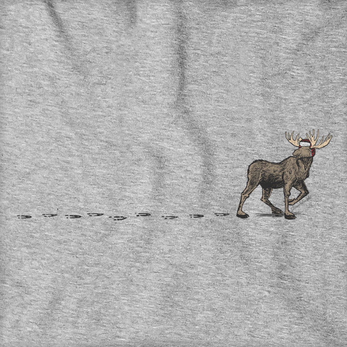 Winter Moose Tracks Hoodie - Chowdaheadz