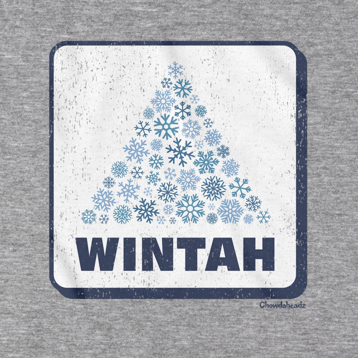 Wintah Snowflake Sign Hoodie - Chowdaheadz