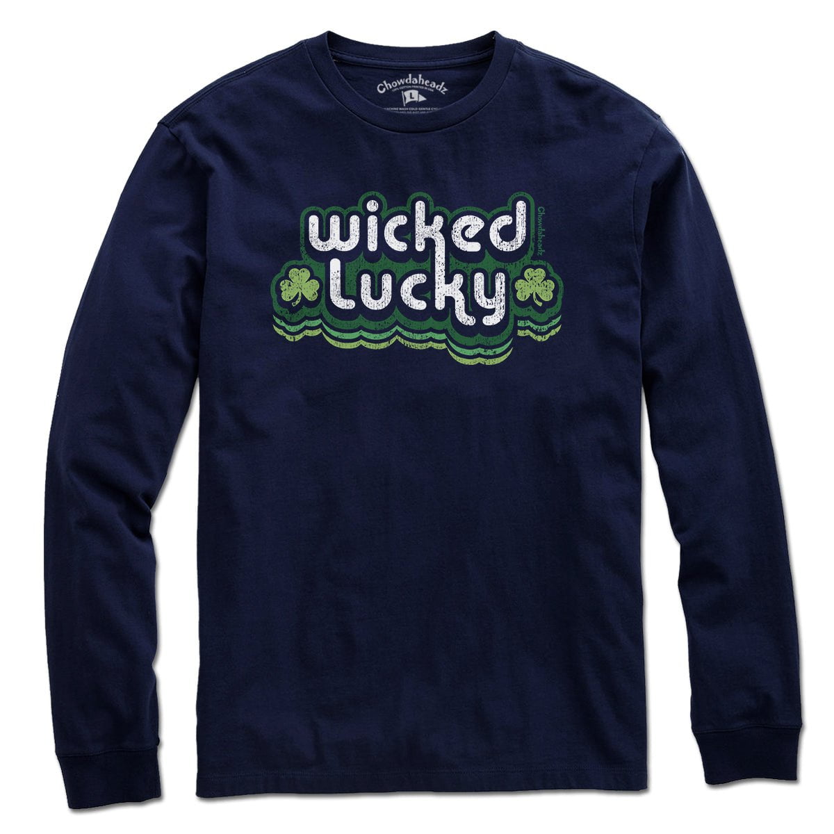 Wicked Lucky Retro T-Shirt - Chowdaheadz