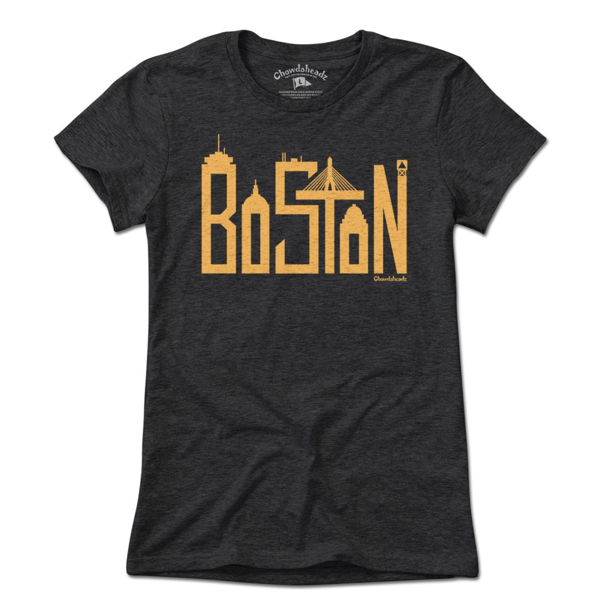 Boston Team Skyline Letters T-shirt - Chowdaheadz