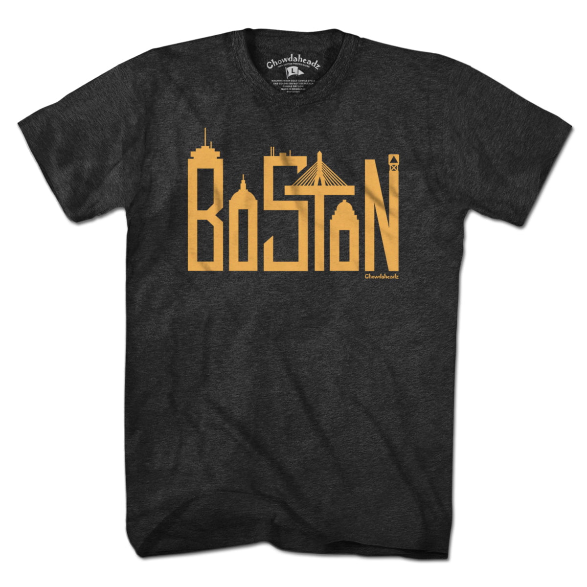 Boston Team Skyline Letters T-shirt - Chowdaheadz