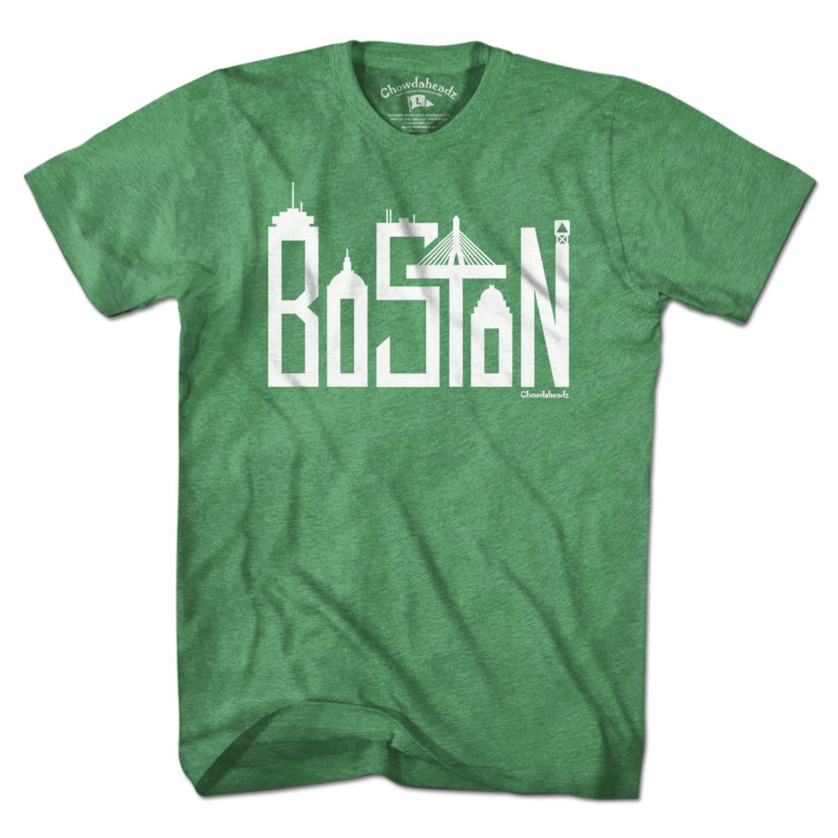 Boston Team Skyline Letters T-shirt - Chowdaheadz