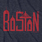 Boston Team Skyline Letters T-shirt - Chowdaheadz