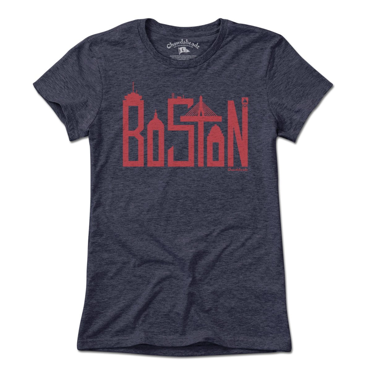 Boston Team Skyline Letters T-shirt - Chowdaheadz