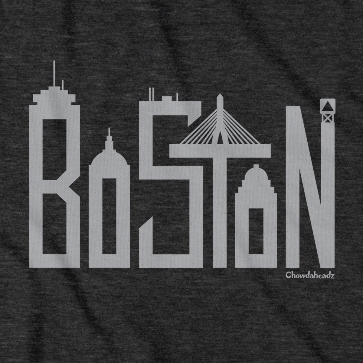 Boston Skyline Letters T-shirt - Chowdaheadz