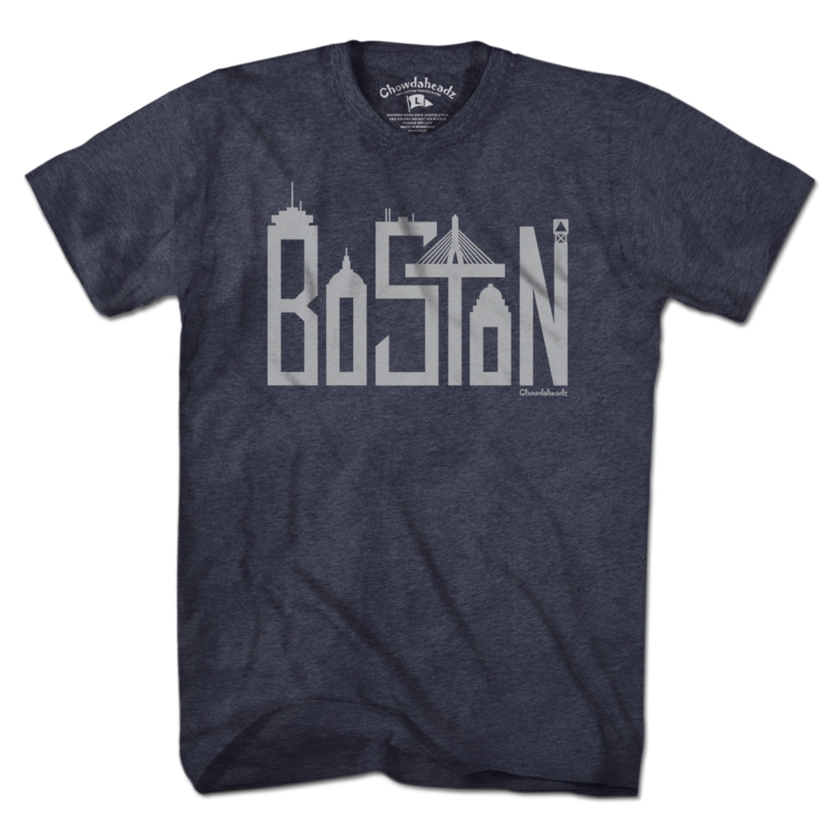 Boston Skyline Letters T-shirt - Chowdaheadz