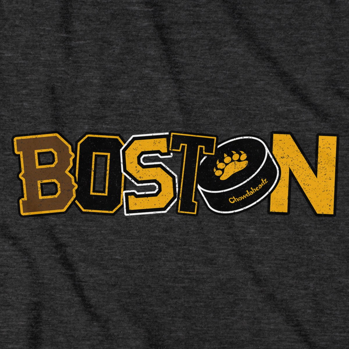 Boston Black & Gold Pride T-Shirt - Chowdaheadz