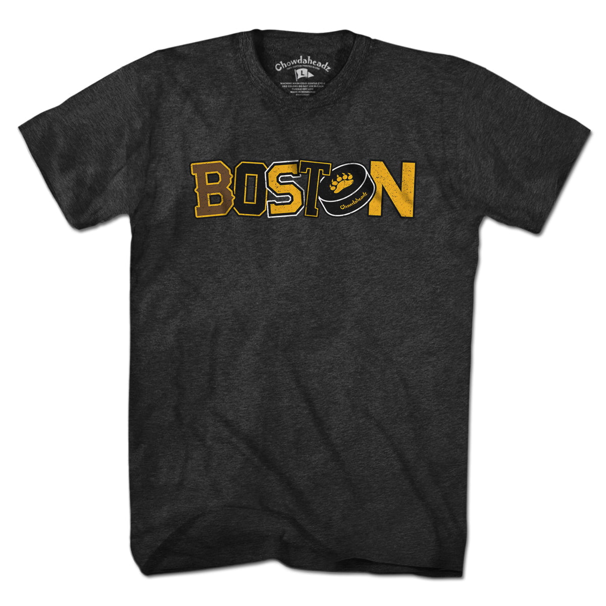 Boston Black & Gold Pride T-Shirt - Chowdaheadz