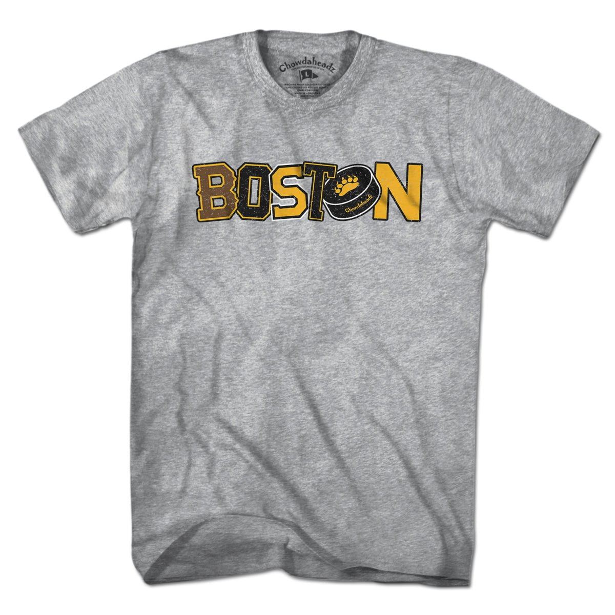 Boston Black & Gold Pride T-Shirt - Chowdaheadz