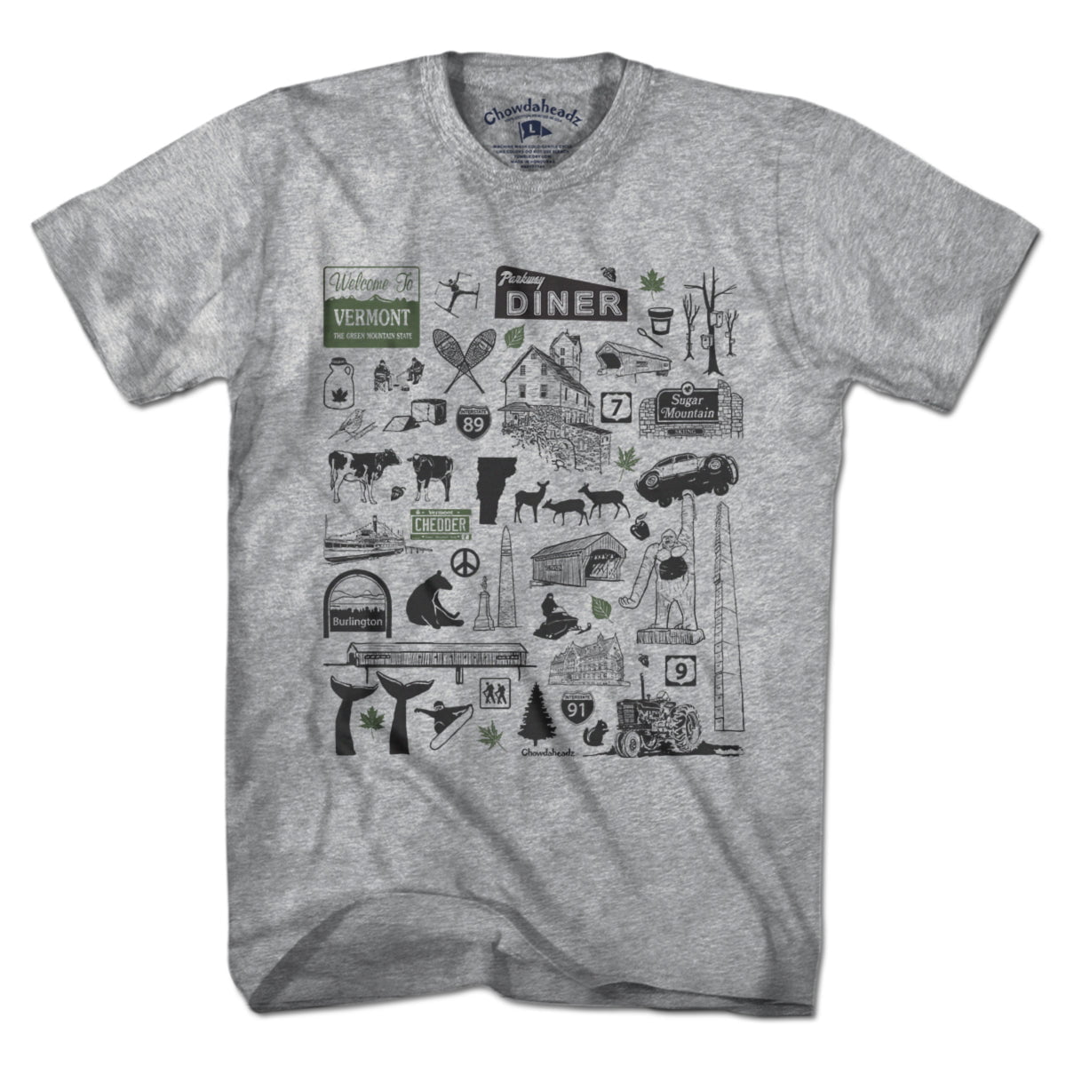 Vermont Tourist Attraction T-Shirt - Chowdaheadz