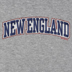 New England Arch Faux Embroidery Hoodie - Chowdaheadz