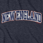 New England Arch Faux Embroidery Hoodie - Chowdaheadz