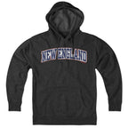 New England Arch Faux Embroidery Hoodie - Chowdaheadz