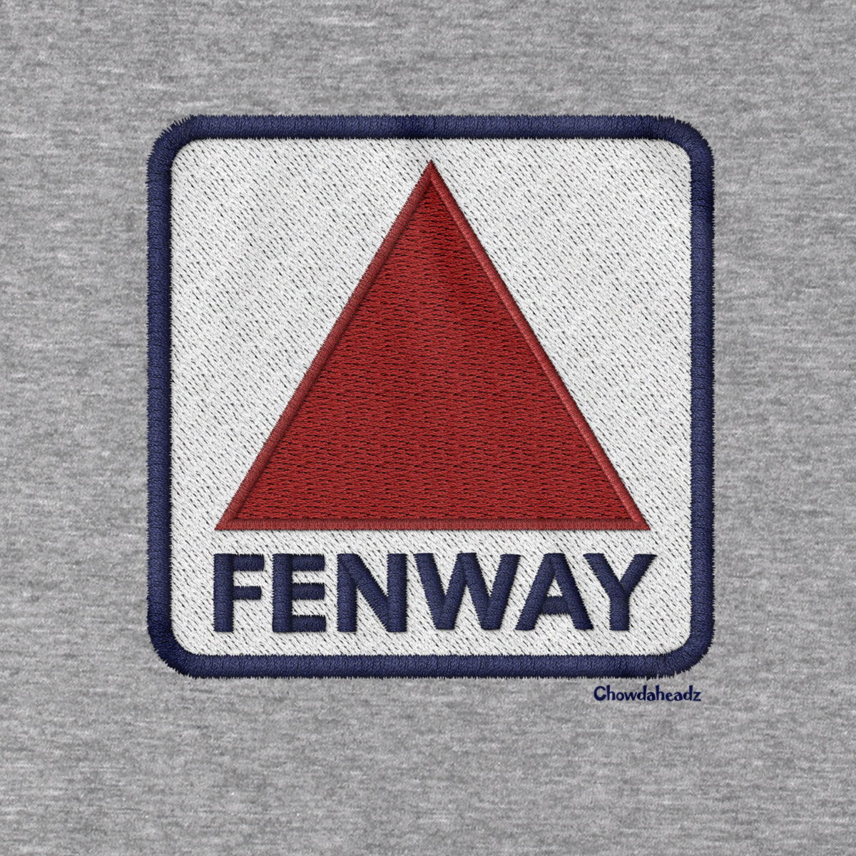 Fenway Sign Faux Embroidery Tailgater Hoodie - Chowdaheadz