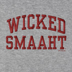 Wicked Smaaht Faux Embroidery Hoodie - Chowdaheadz