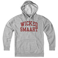 Wicked Smaaht Faux Embroidery Hoodie - Chowdaheadz