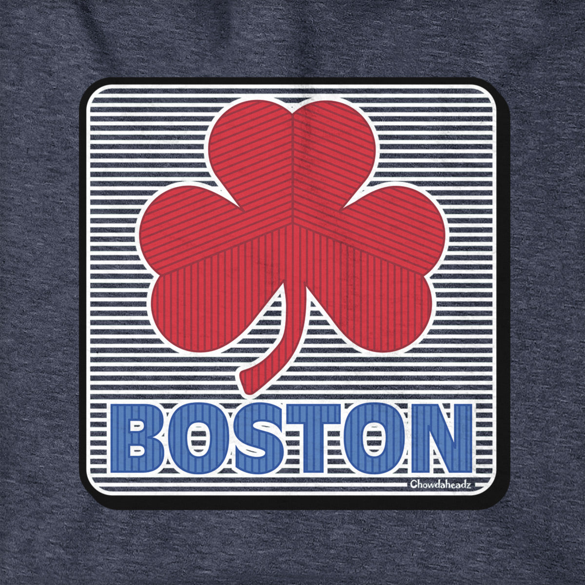 Boston Shamrock Line Drive Sign Hoodie - Chowdaheadz
