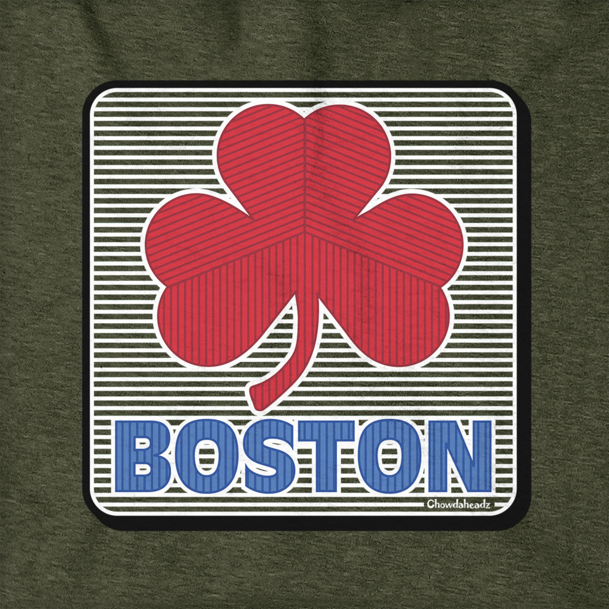 Boston Shamrock Line Drive Sign Hoodie - Chowdaheadz