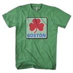 Boston Shamrock Line Drive Sign T-shirt - Chowdaheadz