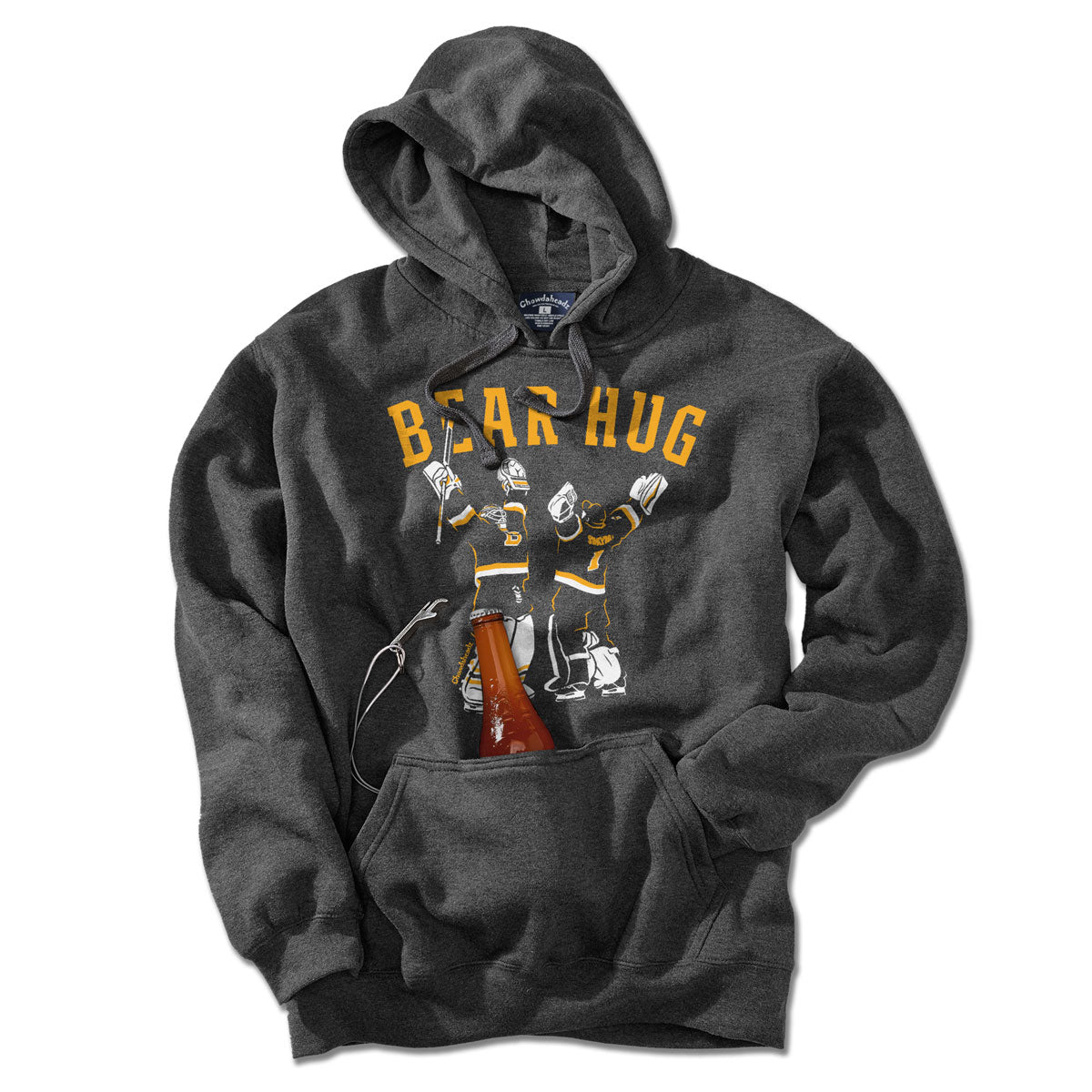 Bear Hug Boston Hockey Tailgater Hoodie - Chowdaheadz