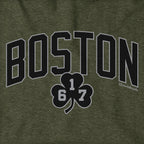 Boston Arch 617 Shamrock Blackout Hoodie - Chowdaheadz