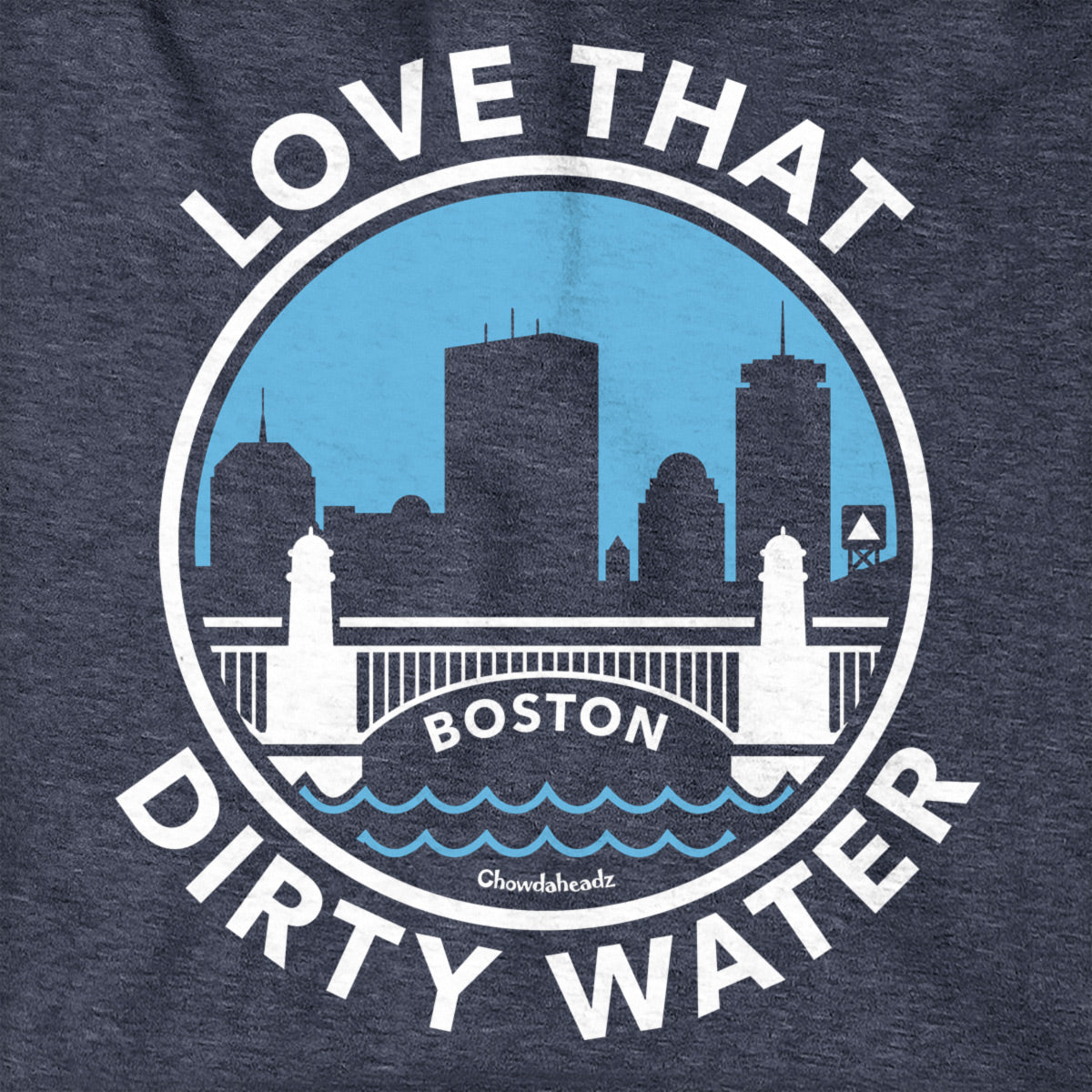 Love That Dirty Water Skyline Seal Hoodie - Chowdaheadz