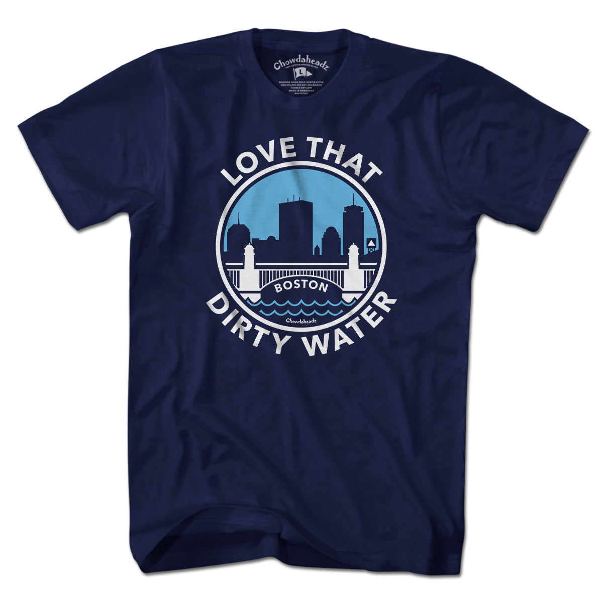 Love That Dirty Water Skyline Seal T-Shirt - Chowdaheadz