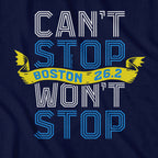 Can't Stop Won't Stop Marathon T-Shirt - Chowdaheadz