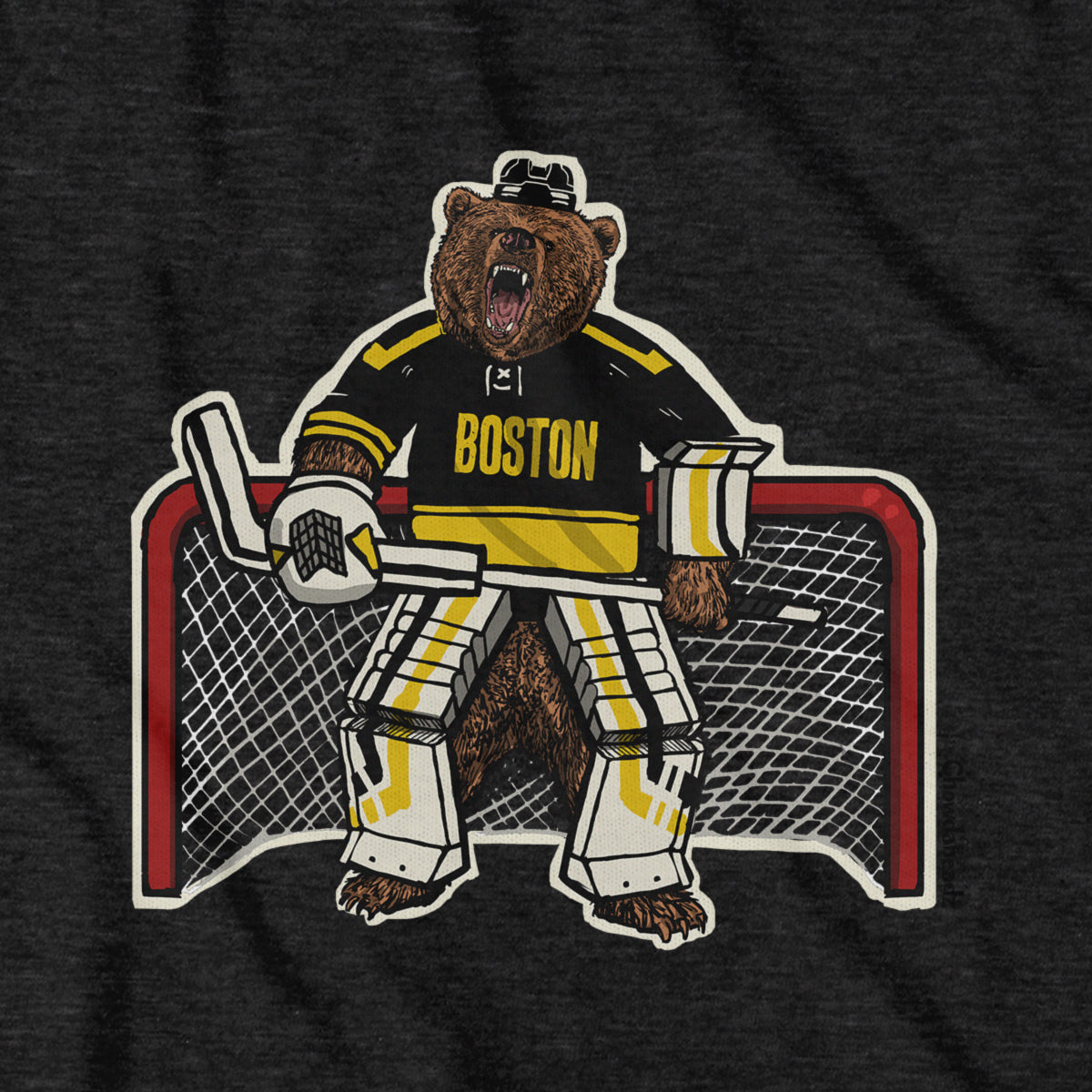Goalie Bear T-Shirt - Chowdaheadz