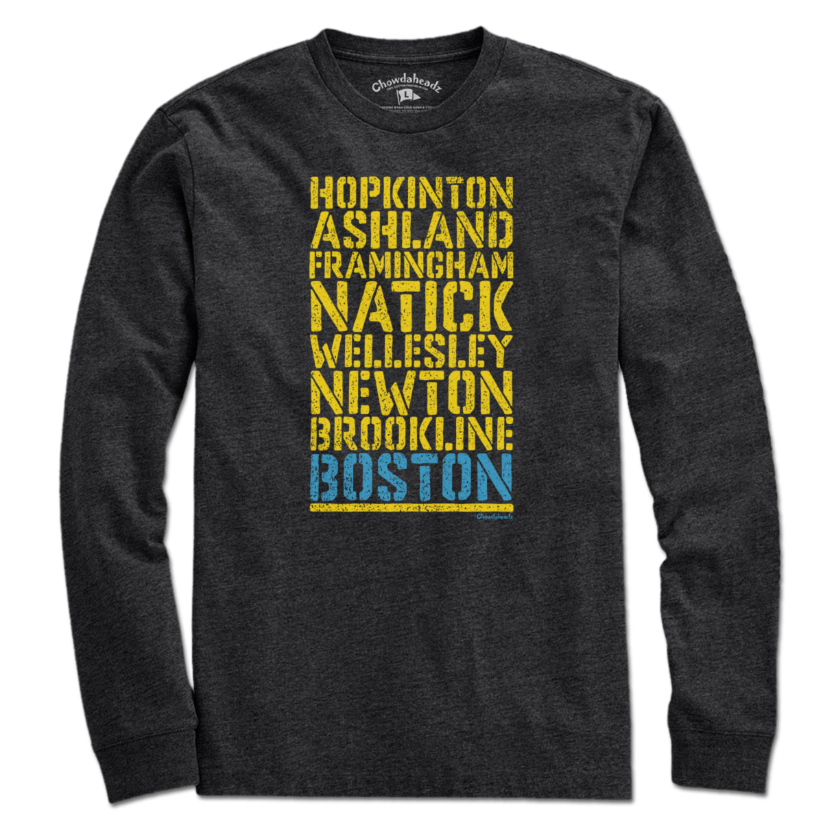 Cities & Towns Race Course T-Shirt - Chowdaheadz