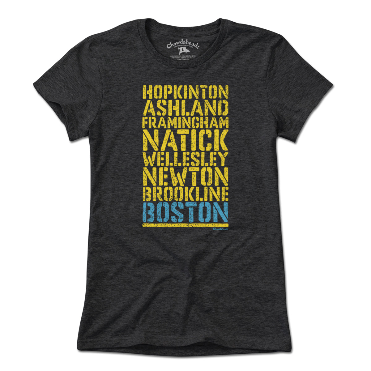 Cities & Towns Race Course T-Shirt - Chowdaheadz