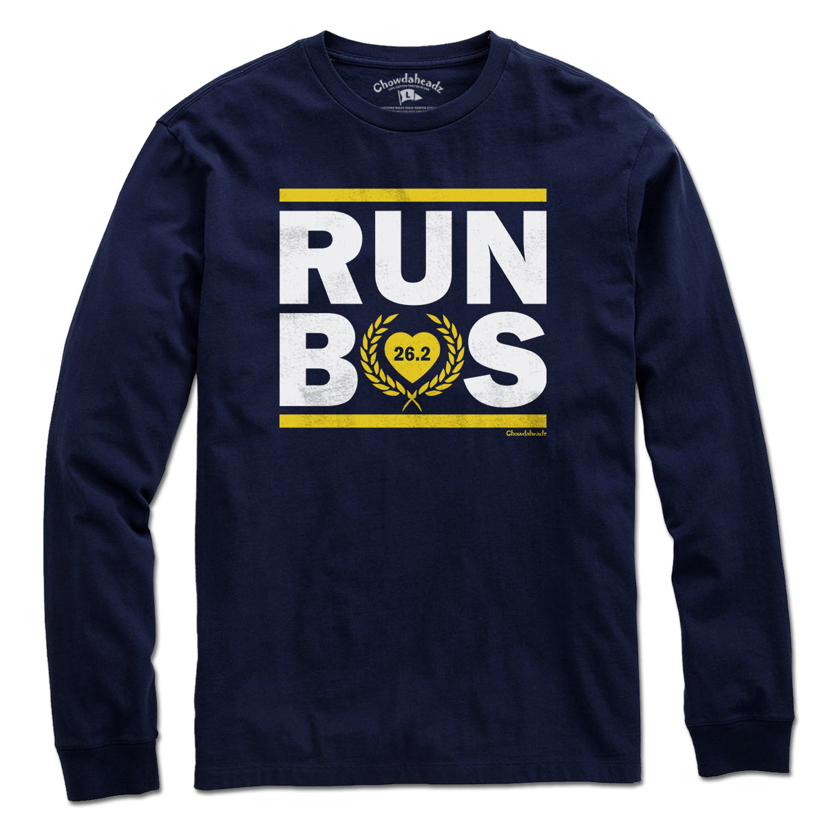 Run Bos 26.2 Heart T-Shirt - Chowdaheadz