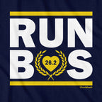 Run Bos 26.2 Heart T-Shirt - Chowdaheadz