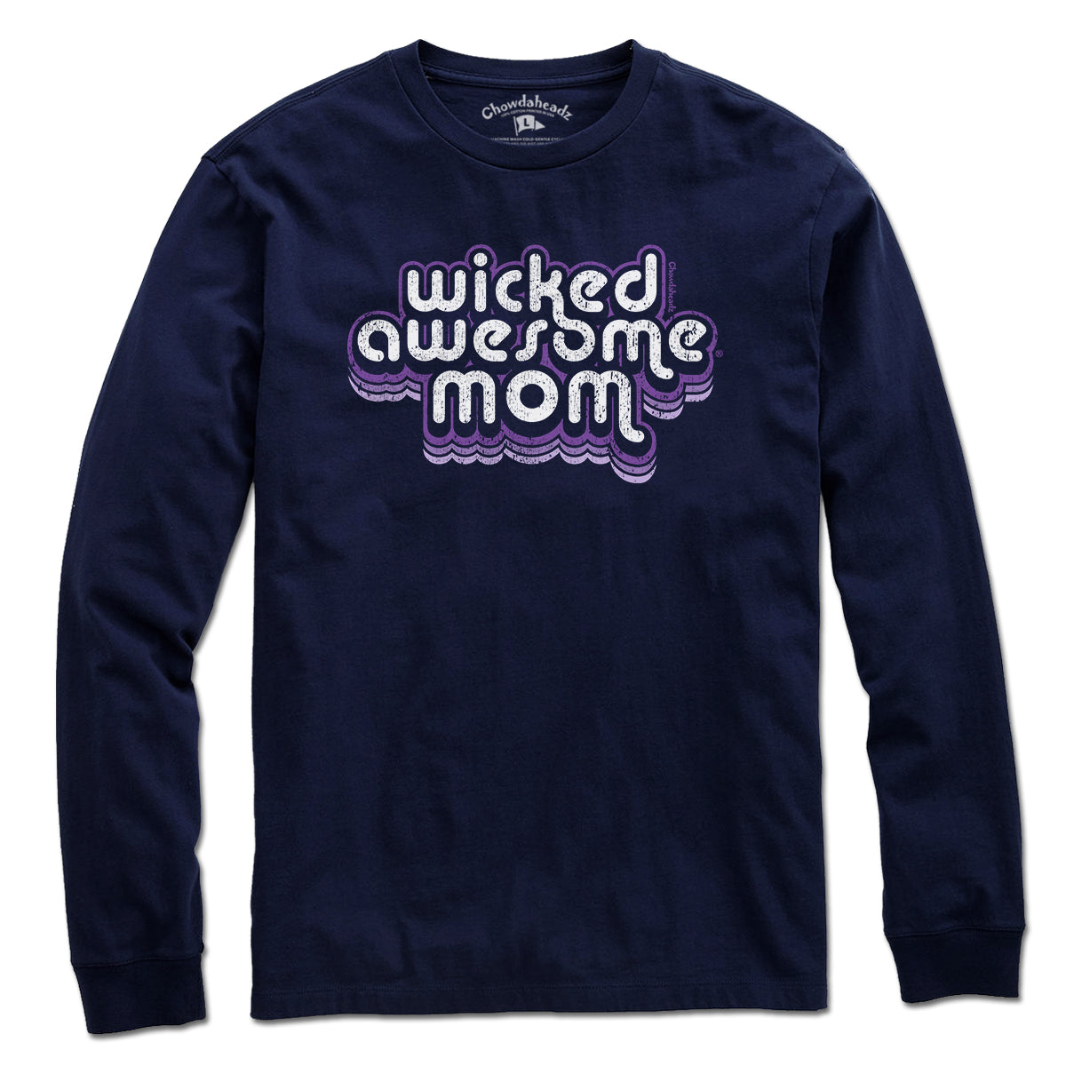 Wicked Awesome Mom Retro T-Shirt - Chowdaheadz