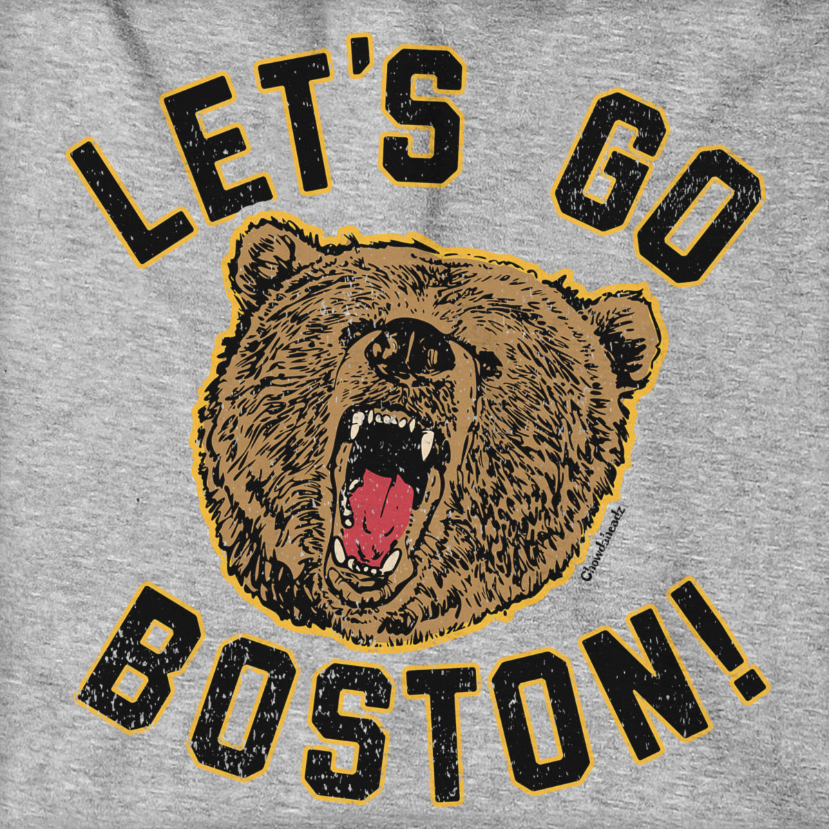 Let's Go Boston Bear Hoodie - Chowdaheadz