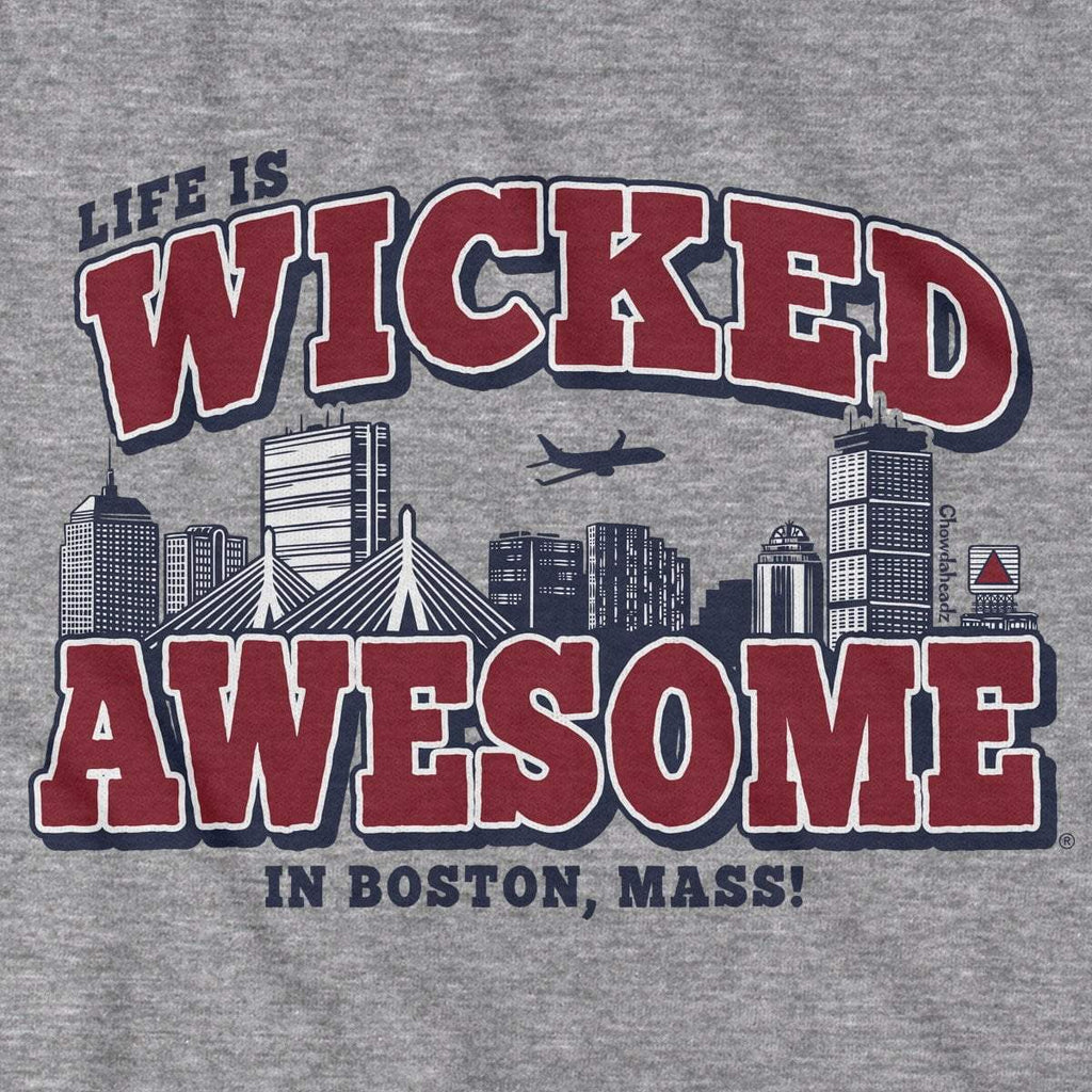 Wicked Awesome Boston Skyline T-Shirt - Chowdaheadz