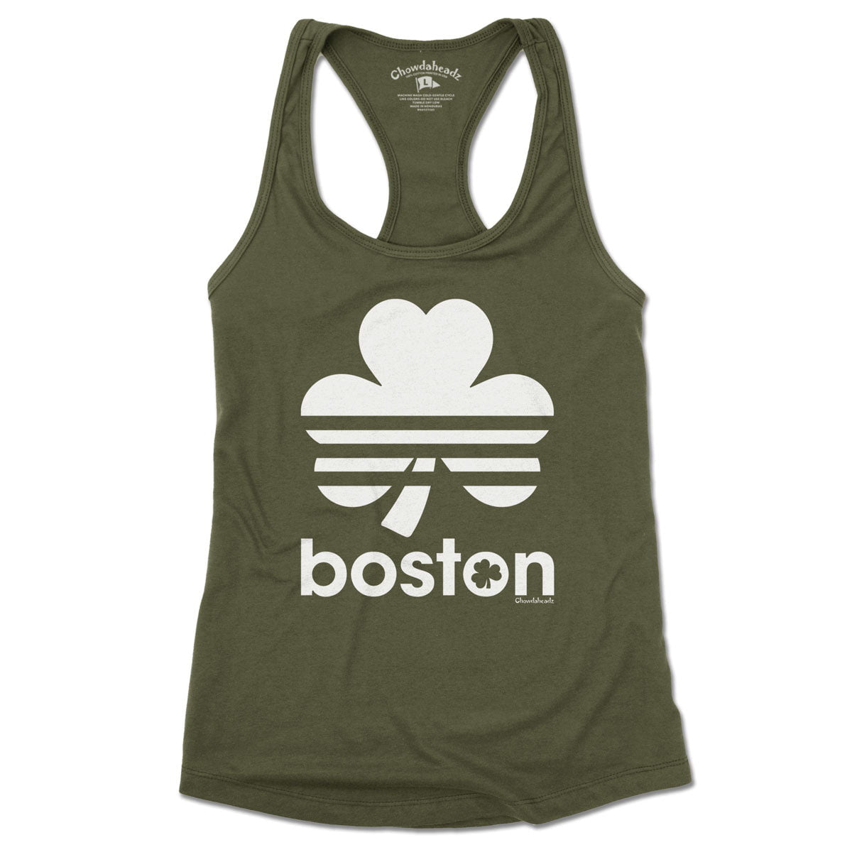 Boston Shamrock Retro Women's Tank Top - Chowdaheadz
