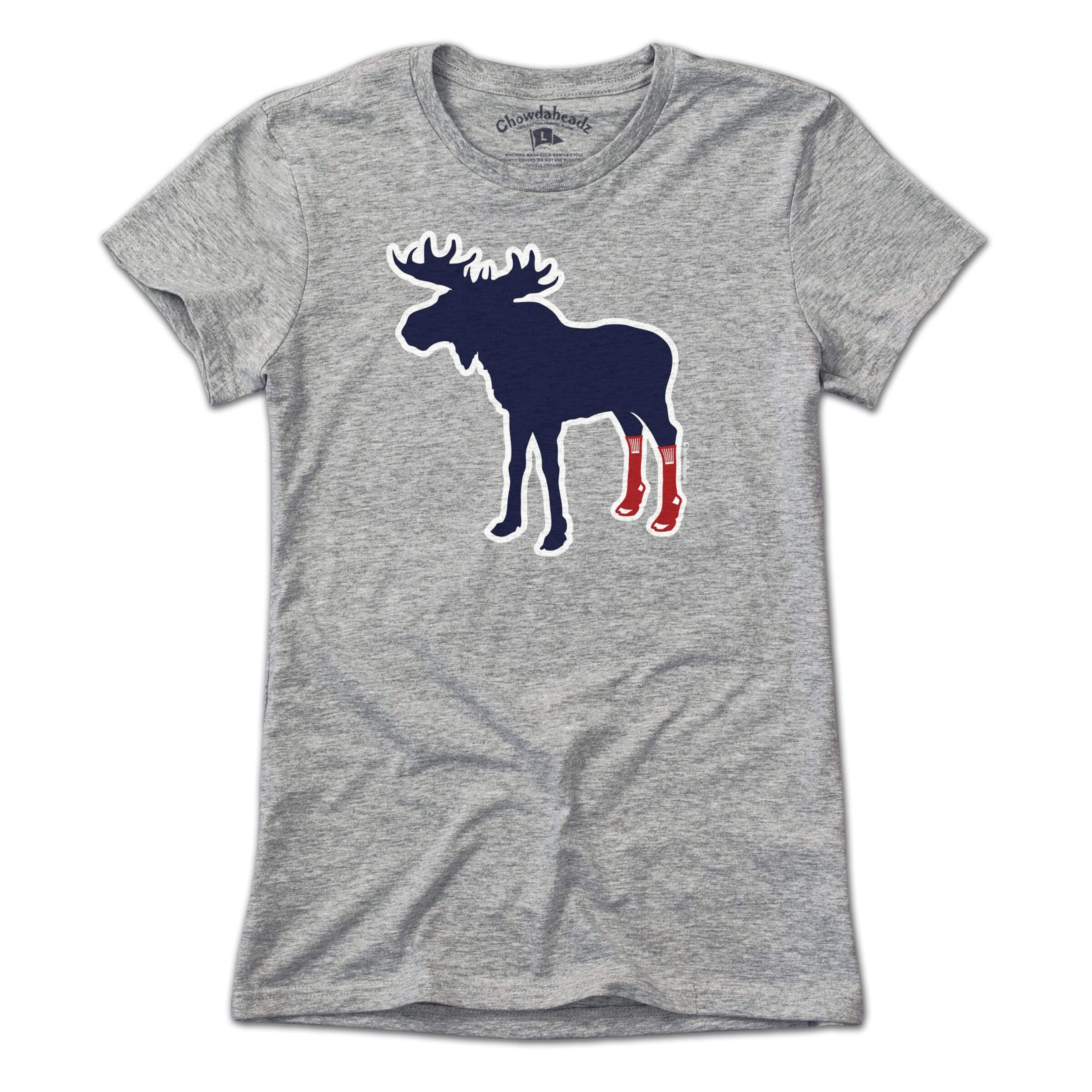 Socks On Moose T-Shirt - Chowdaheadz