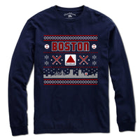 Ugly Holiday Sweater Boston T-Shirt - Chowdaheadz