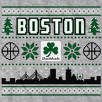 Boston Shamrock Ugly Sweater T-Shirt - Chowdaheadz