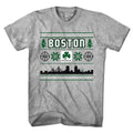 Boston Shamrock Ugly Sweater T-Shirt - Chowdaheadz