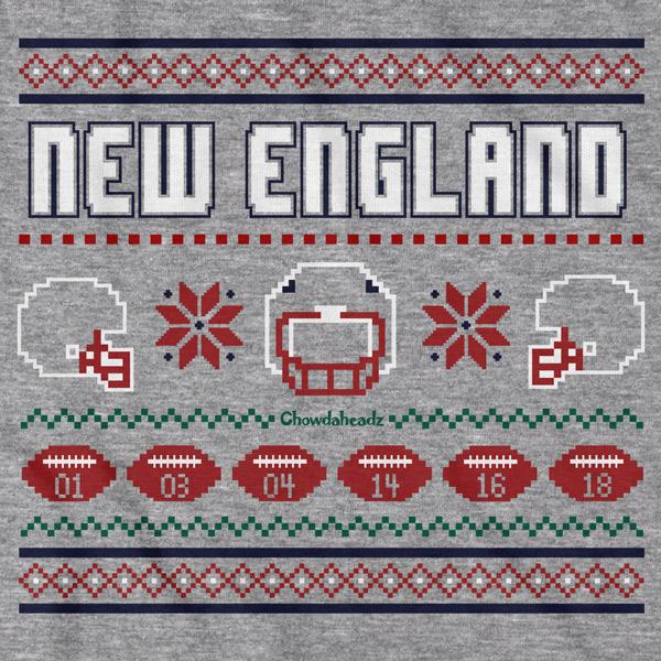 New England Ugly Sweater T-Shirt - Chowdaheadz