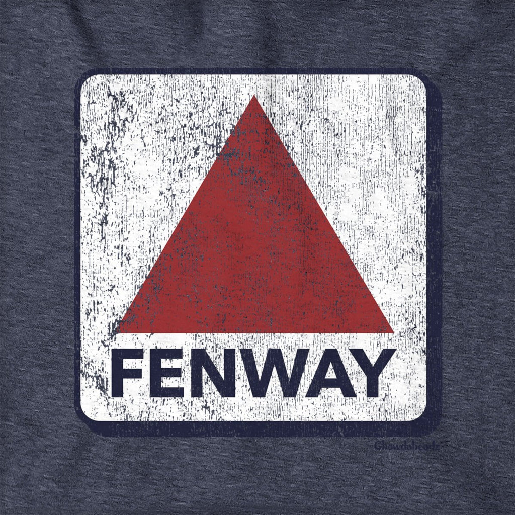 Fenway Sign Hoodie — graphic detail in Heather Blue