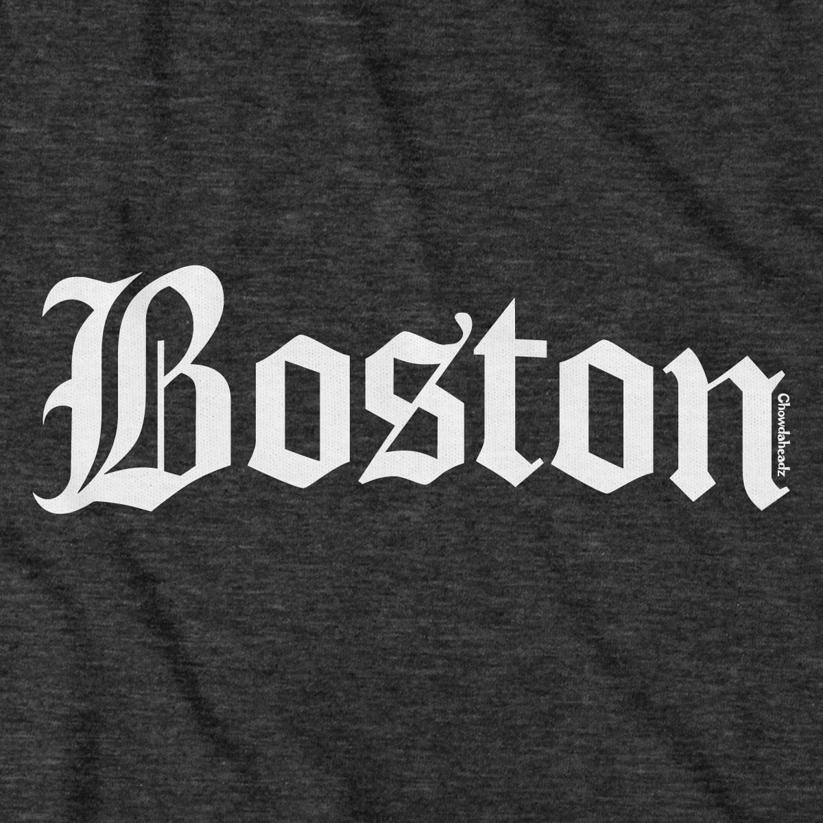 Old Boston Script Hoodie - Chowdaheadz