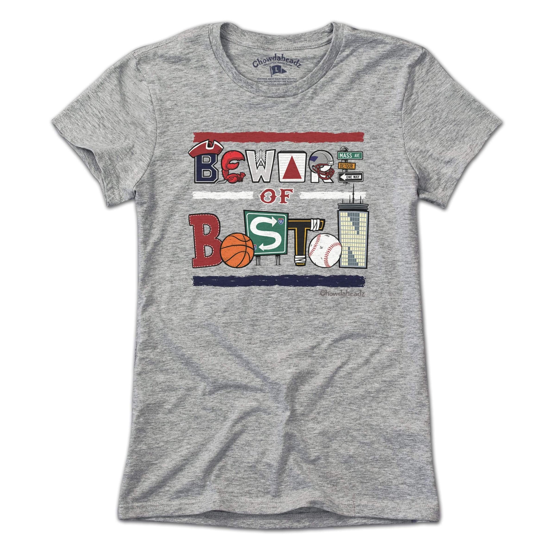 Beware of Boston Icons T-Shirt - Chowdaheadz