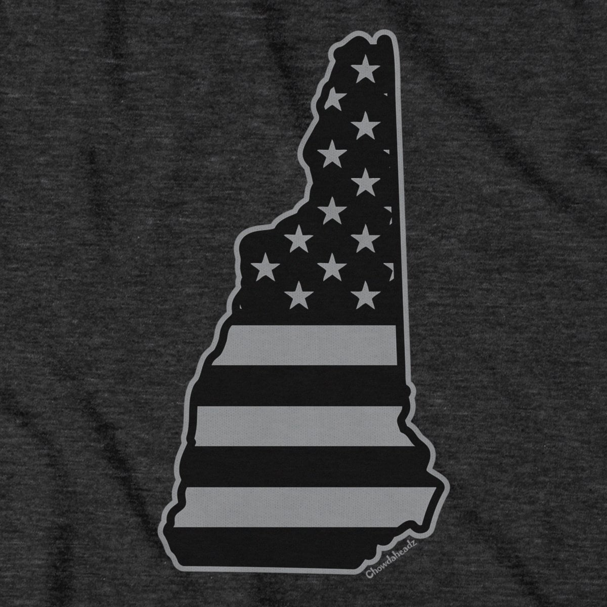 New Hampshire USA Blackout T-Shirt - Chowdaheadz