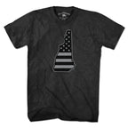New Hampshire USA Blackout T-Shirt - Chowdaheadz