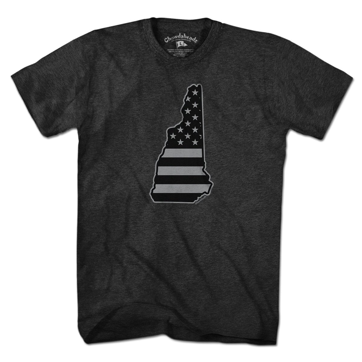 New Hampshire USA Blackout T-Shirt - Chowdaheadz